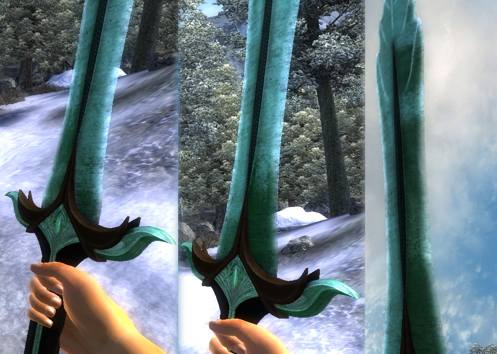 Skyrim Elven Glass Sword / - Моды для Oblivion - Оружие.